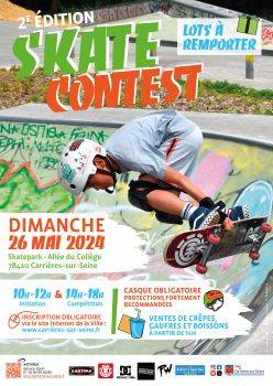 Affiche skate contest 2024